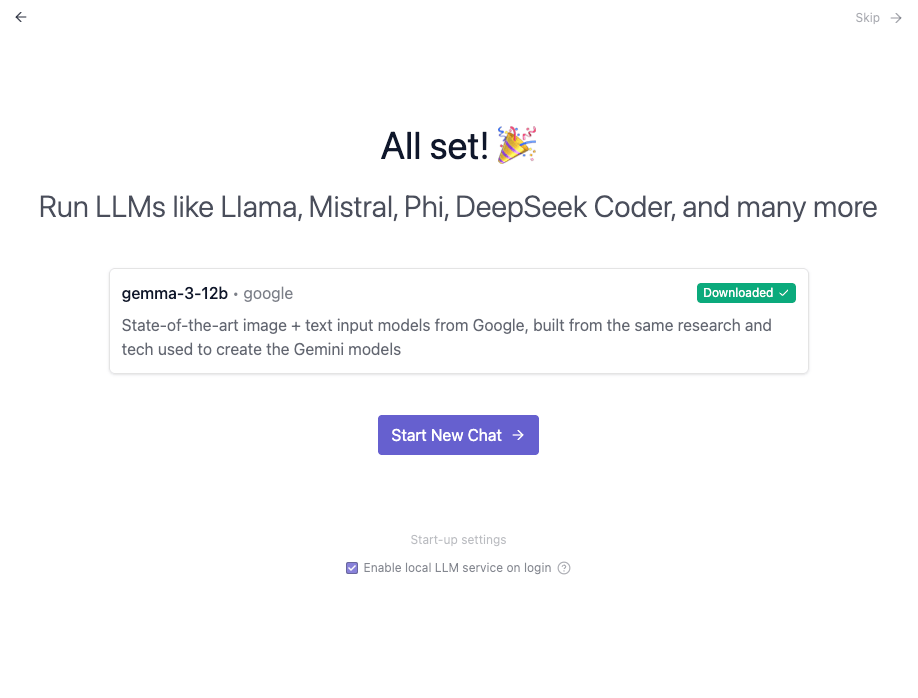 LM Studioをスタート